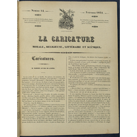 『La Caricature』ラ・カリカチュール 14号