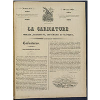 『La Caricature』ラ・カリカチュール 19号