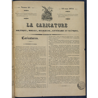 『La Caricature』ラ・カリカチュール 21号